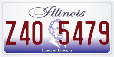 IL license plate Z405479