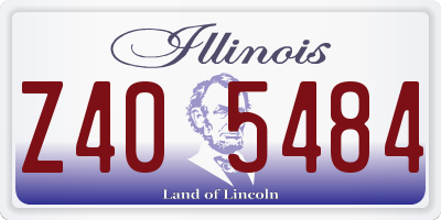 IL license plate Z405484