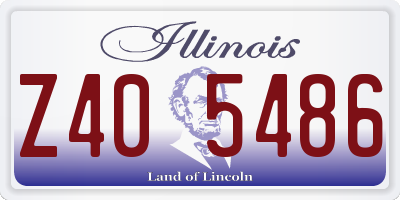 IL license plate Z405486