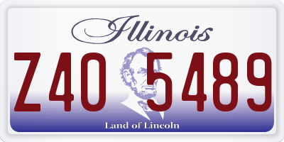 IL license plate Z405489