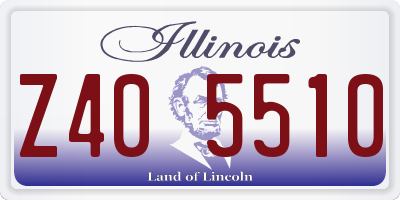 IL license plate Z405510