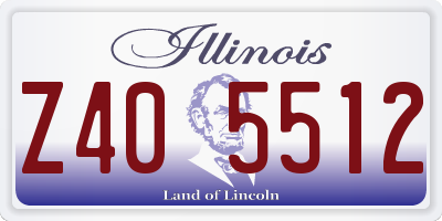 IL license plate Z405512