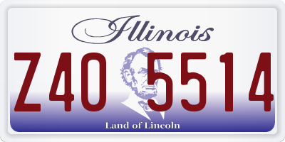 IL license plate Z405514