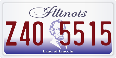 IL license plate Z405515
