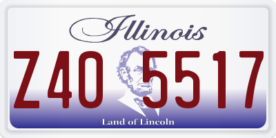 IL license plate Z405517