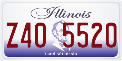 IL license plate Z405520