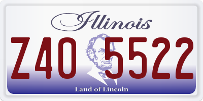 IL license plate Z405522