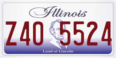 IL license plate Z405524