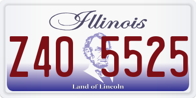 IL license plate Z405525