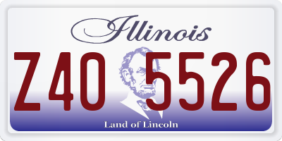 IL license plate Z405526