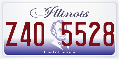 IL license plate Z405528