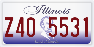 IL license plate Z405531