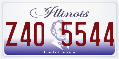 IL license plate Z405544