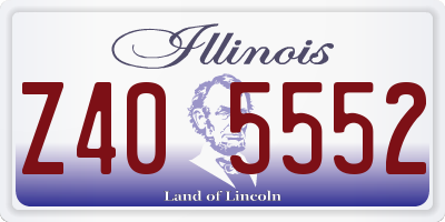IL license plate Z405552
