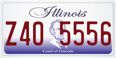 IL license plate Z405556