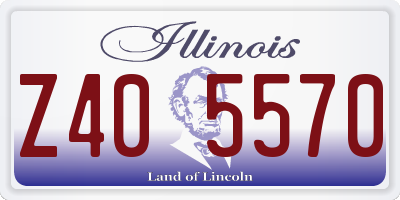 IL license plate Z405570