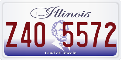 IL license plate Z405572