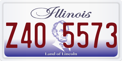 IL license plate Z405573