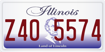 IL license plate Z405574