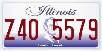 IL license plate Z405579