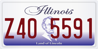 IL license plate Z405591