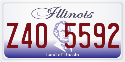 IL license plate Z405592