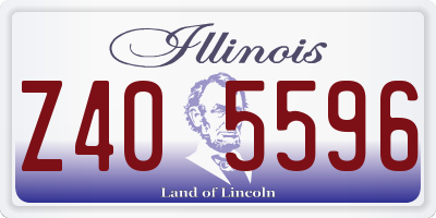 IL license plate Z405596
