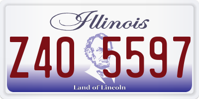 IL license plate Z405597