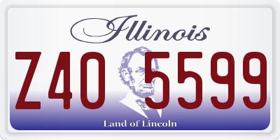 IL license plate Z405599