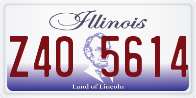 IL license plate Z405614
