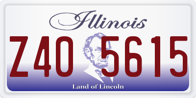 IL license plate Z405615