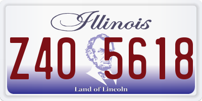 IL license plate Z405618