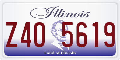 IL license plate Z405619