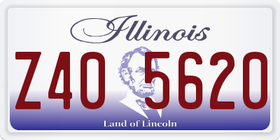IL license plate Z405620