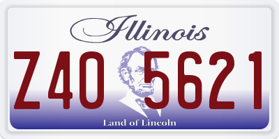 IL license plate Z405621