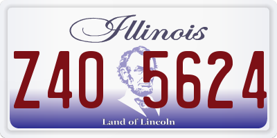 IL license plate Z405624