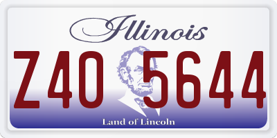 IL license plate Z405644