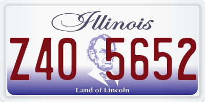 IL license plate Z405652