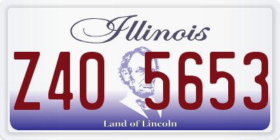 IL license plate Z405653