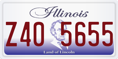 IL license plate Z405655