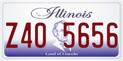 IL license plate Z405656