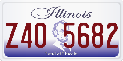 IL license plate Z405682