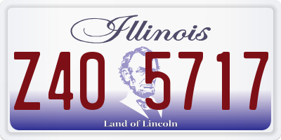 IL license plate Z405717