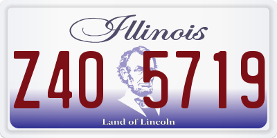 IL license plate Z405719