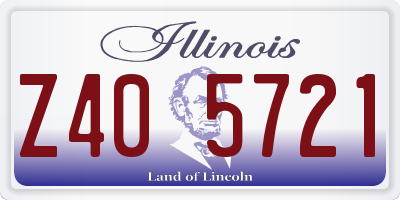 IL license plate Z405721