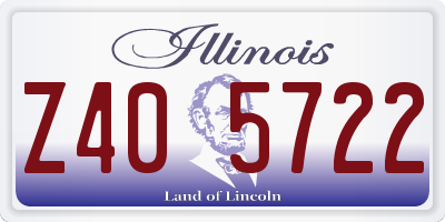 IL license plate Z405722