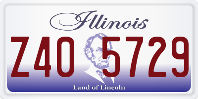 IL license plate Z405729