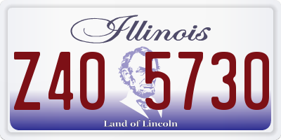 IL license plate Z405730