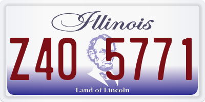 IL license plate Z405771
