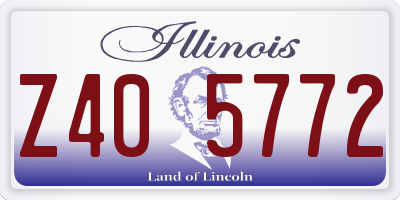 IL license plate Z405772